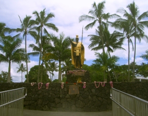King Kamehameha Statue, Hilo Hawaii: Photo by Kilgore Trout
