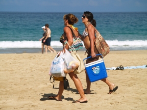 At Hapuna It's a 7 Minute Walk From The Car To The Beach...Be Sure To Bring Everything You Need: Photo by Donnie MacGowan