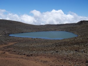 Lake Wai'au--the Seventh Highest Lake in the US--Whose Name Means "Swirling Water", Perches Near the Summit of Mauna Kea On The Big Island of Hawaii: Photo by Donnie MacGowan