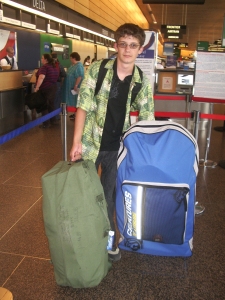 When Deciding What Kind Of Car You Want To Rent, Take into Account How Much Luggage Your Group Has; Bradford MacGowan at Seattle Tacoma International Airport: Photo by Donnie MacGowan