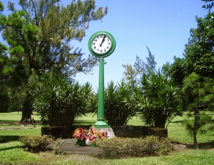 The Deadly Tsunami of 1960 Stopped This Clock in Hilo; The Clock Now Stands As A Memorial To those Who Lost Their Lives: Photo by Donnie MacGowan