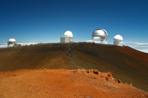 Huddle of Telescopes on Mauna Kea: Photo by Donnie MacGowan