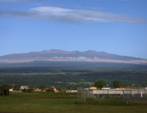 Mauna Kea from Hilo Airport: Photo by Donnie MacGowan