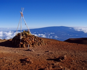 View from Mauna Kea Summit to Mauna Loa: Photo by Donnie MacGowan